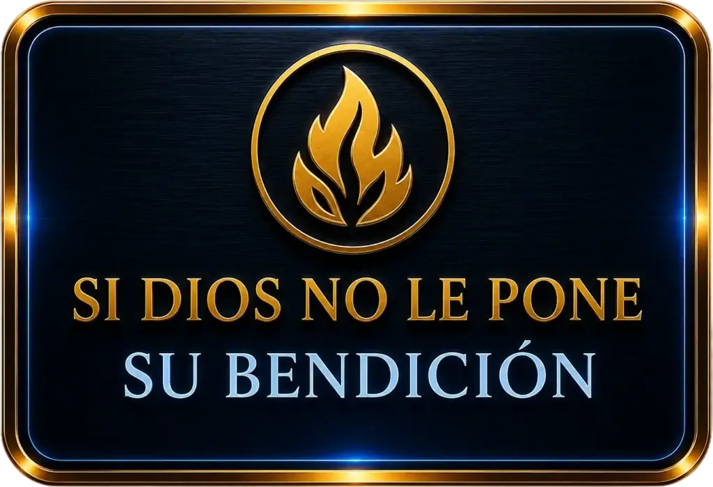 Si Dios no le pone su bendición